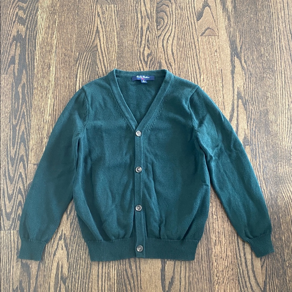 Brooks Brothers Forest Green Knit Sweater/cardigan size Small